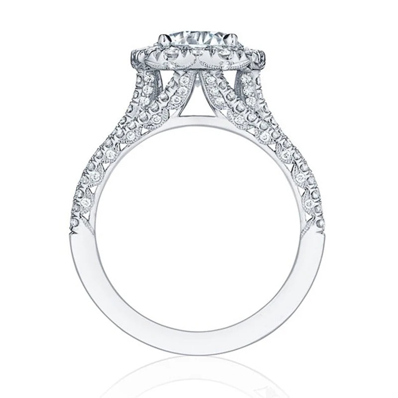 Evan Jewelry Women Rings with Brilliant Cubic Zirconia Luxury Engagement Rings