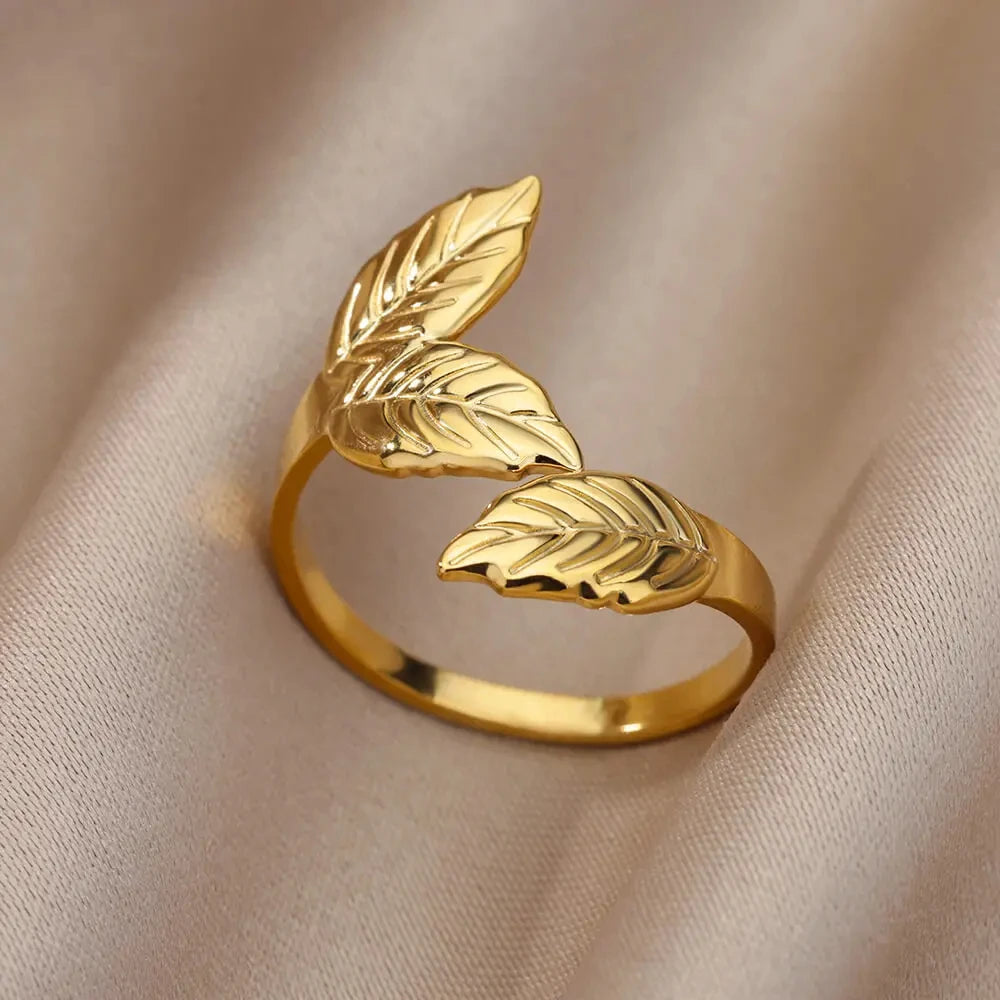 Evan Jewelry 316L Stainless Steel Rings for Women Gold Color