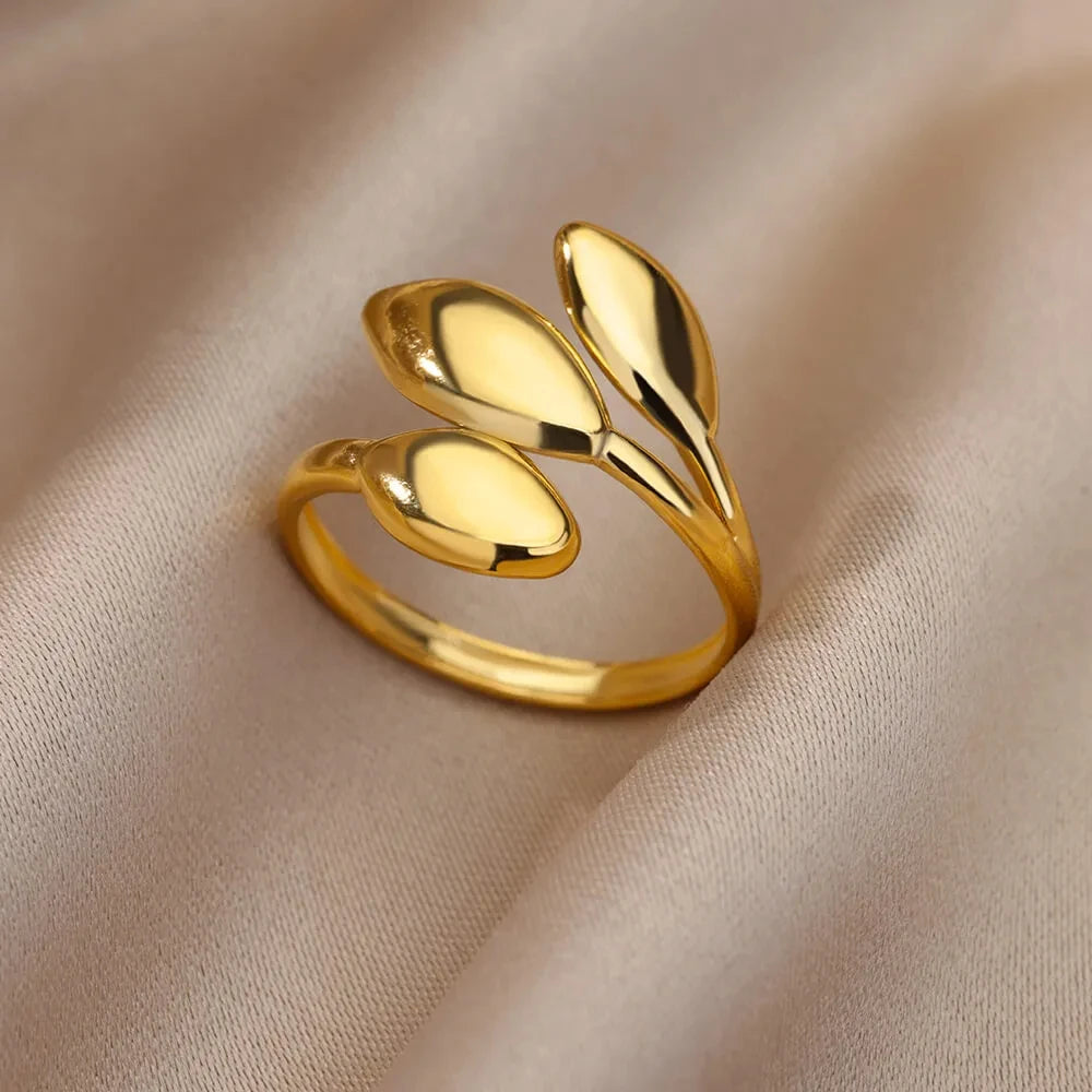 Evan Jewelry 316L Stainless Steel Rings for Women Gold Color