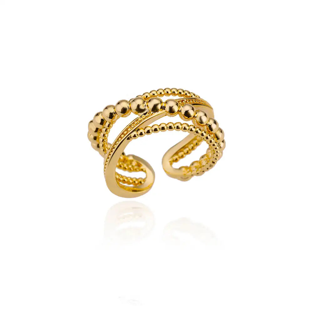 Evan Jewelry 316L Stainless Steel Rings for Women Gold Color