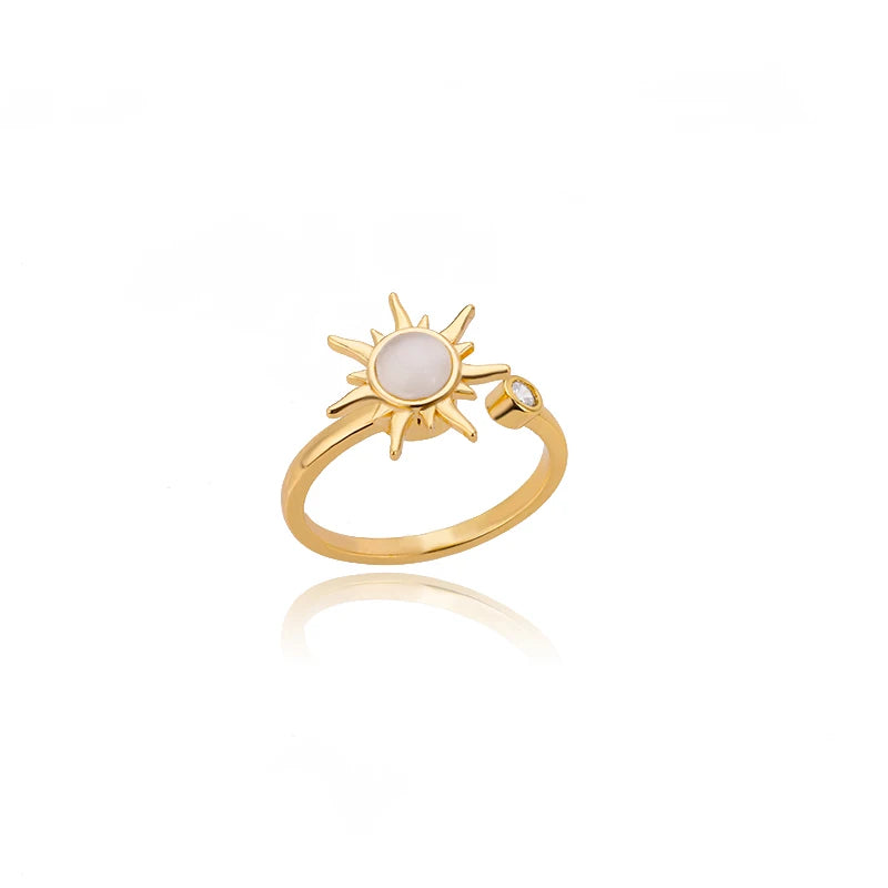 Evan Jewelry 316L Stainless Steel Rings for Women Gold Color