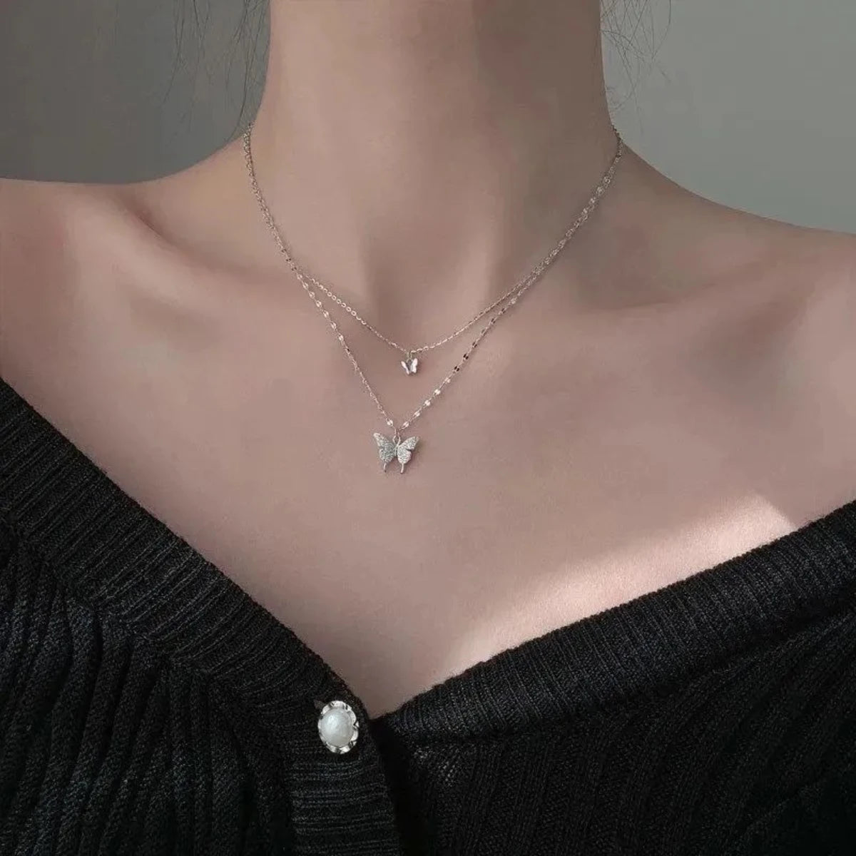 Evan Jewelry Butterfly Necklace