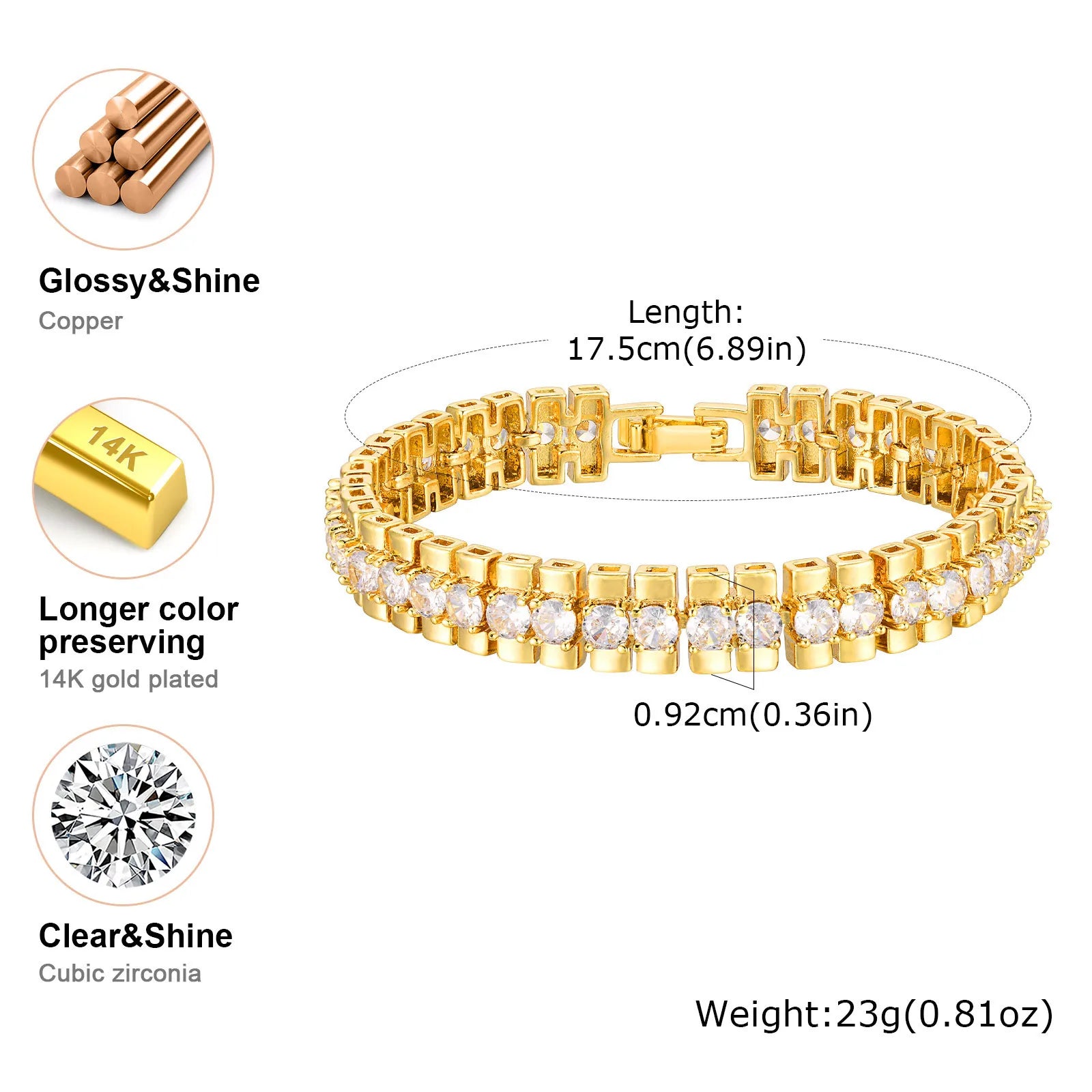 Evan Jewelry Bracelet 14K Gold
