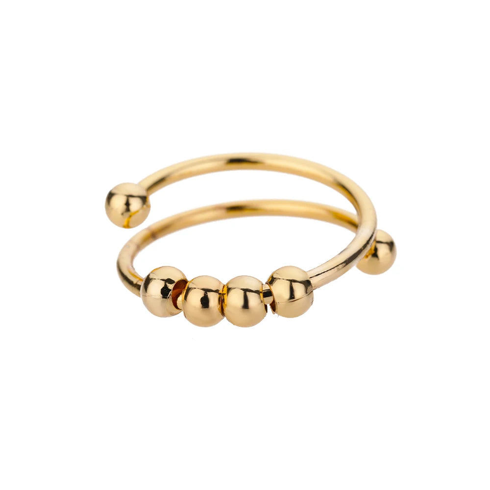 Evan Jewelry 316L Stainless Steel Rings for Women Gold Color