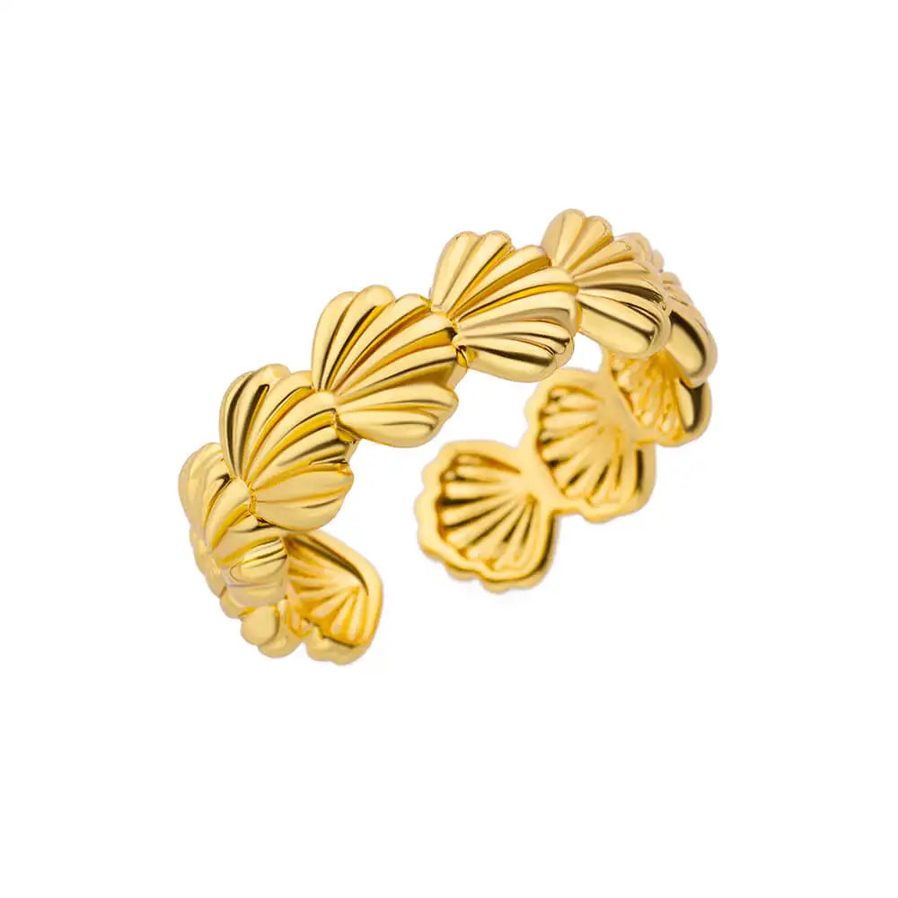 Evan Jewelry 316L Stainless Steel Rings for Women Gold Color