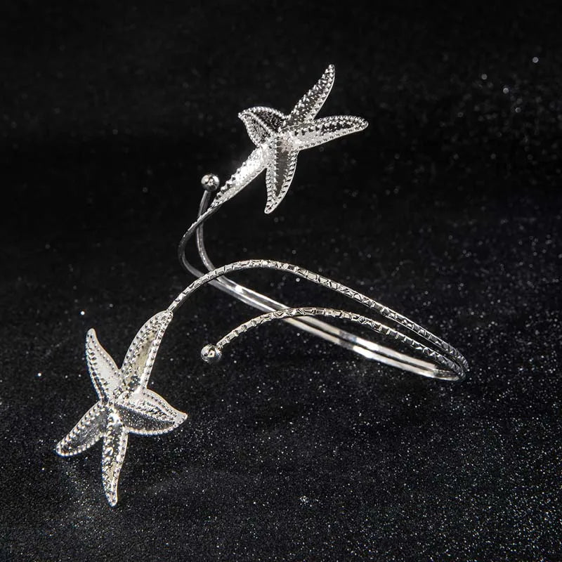 Evan Jewelry Fashion Metal Starfish Cuff Bracelets for Women
