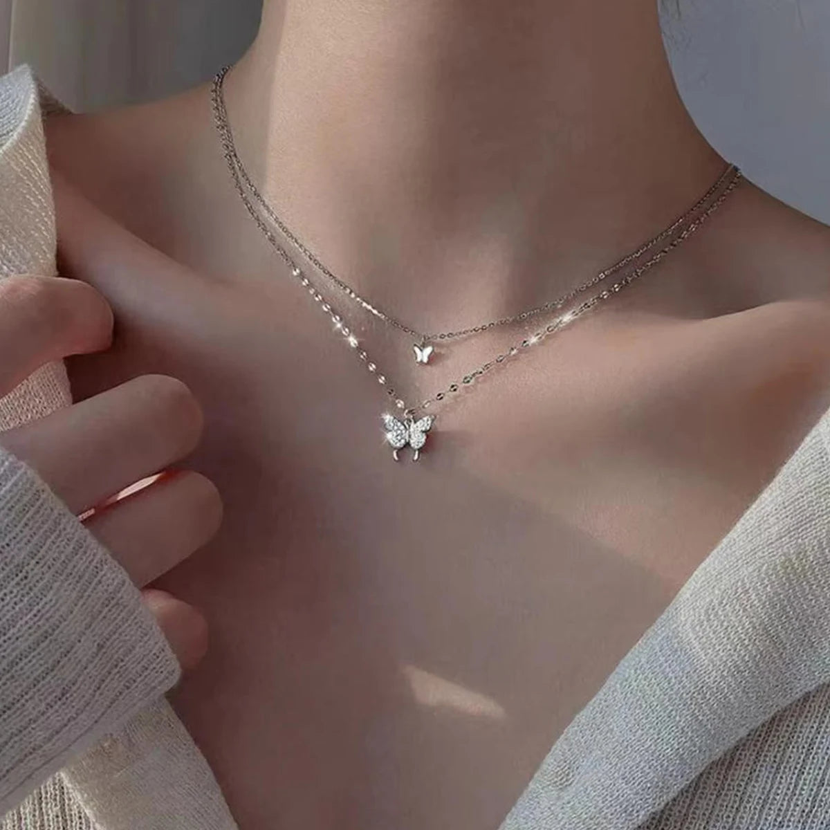 Evan Jewelry Butterfly Necklace