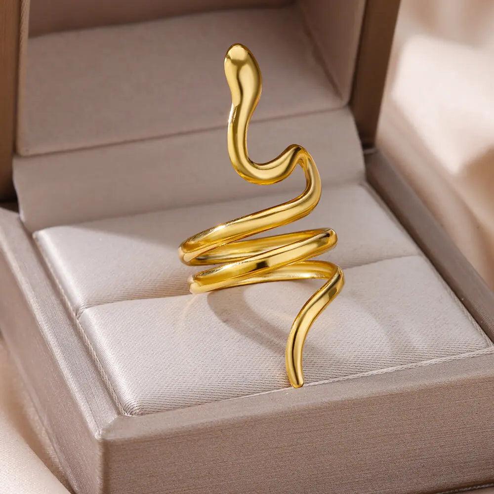 Evan Jewelry 316L Stainless Steel Rings for Women Gold Color